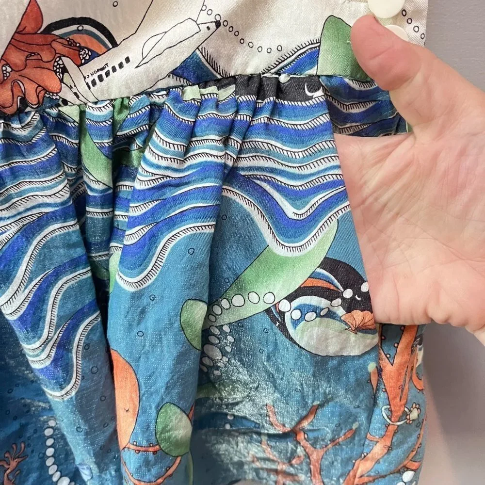Eryn Brinie Anthropologie Ocean‎ Theme Skirt- Size Small